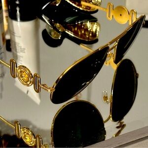 Versace like new shades Authentic made in Italy Gold